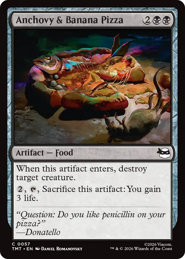 Pizza anchois et banane — Teenage Mutant Ninja Turtles — Magic: The Gathering