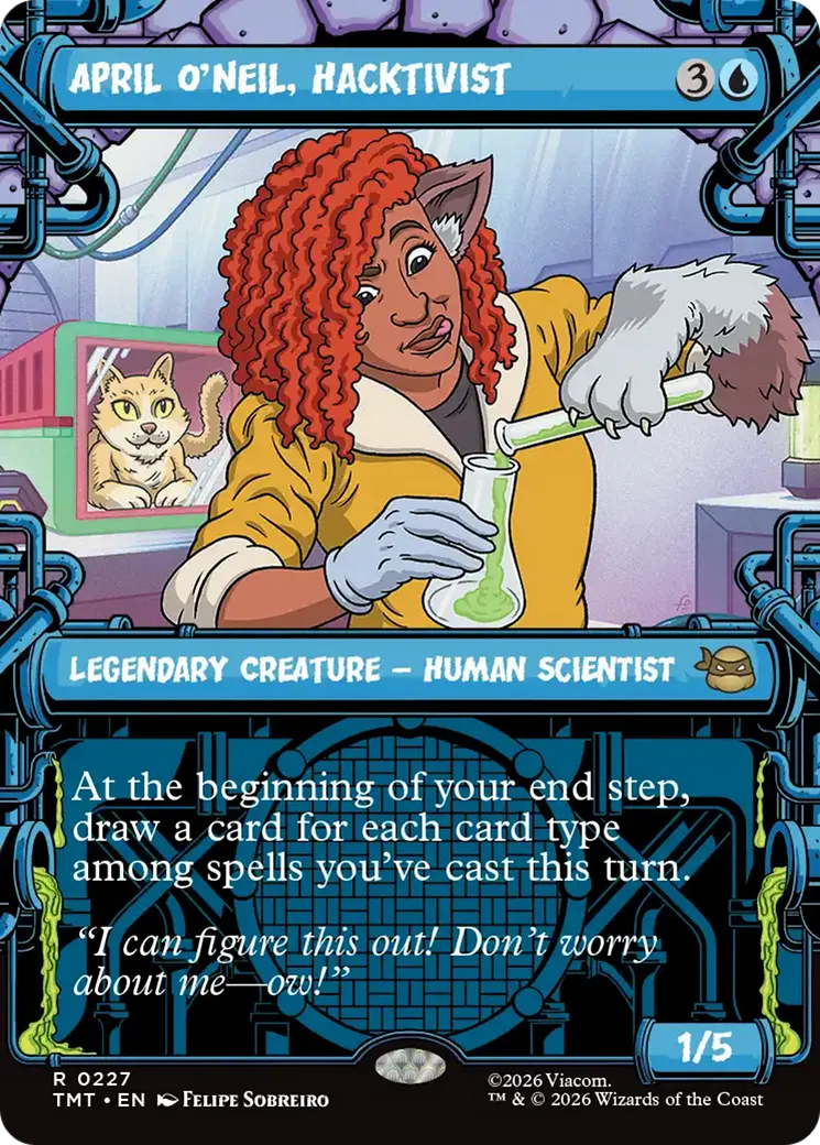 April O'Neil, hacktiviste — Teenage Mutant Ninja Turtles — Magic: The Gathering