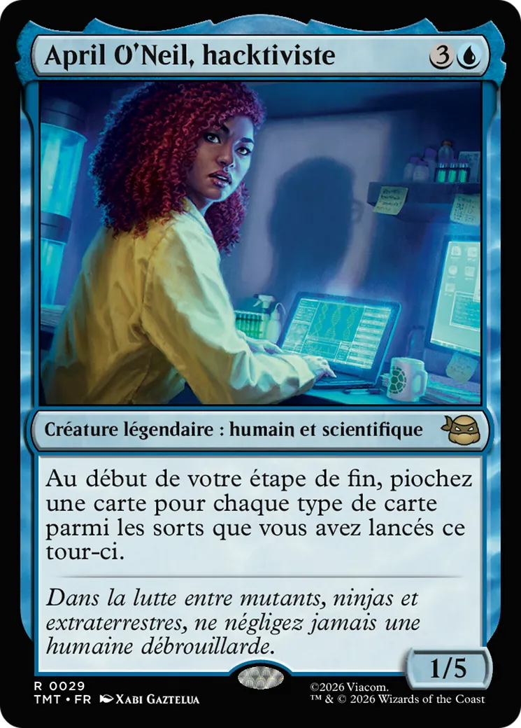 April O'Neil, hacktiviste — Teenage Mutant Ninja Turtles — Magic: The Gathering
