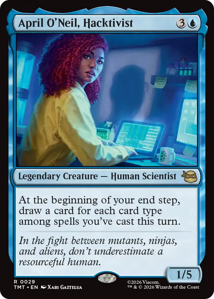 April O'Neil, Hacktivist from Teenage Mutant Ninja Turtles - Magic: The Gathering