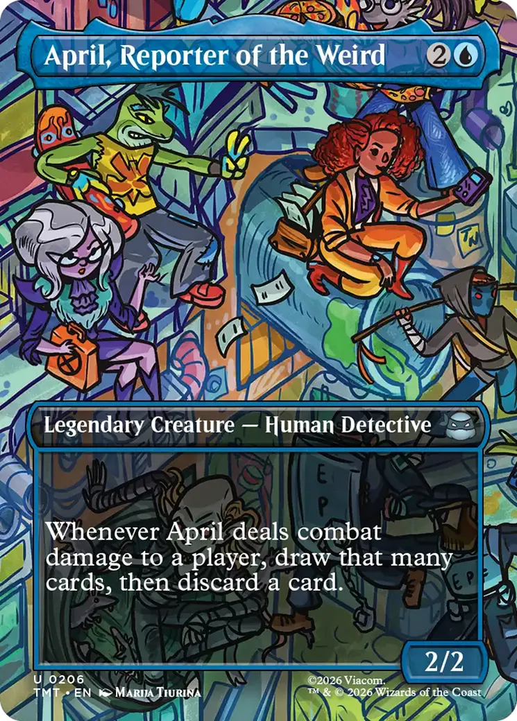 April, Reporter of the Weird — Teenage Mutant Ninja Turtles — Magic: The Gathering