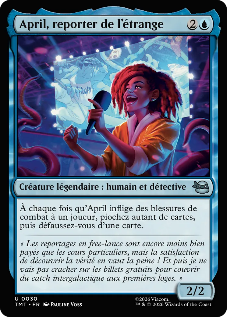 April, reporter de l'étrange — Teenage Mutant Ninja Turtles — Magic: The Gathering