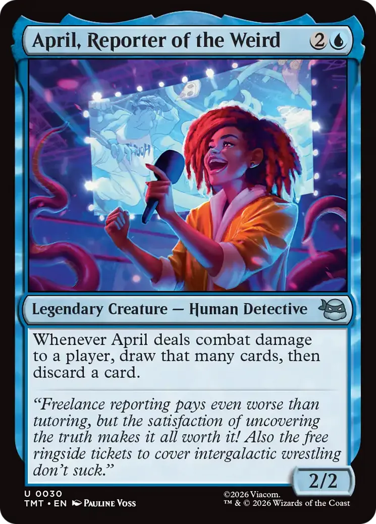April, reporter de l'étrange — Teenage Mutant Ninja Turtles — Magic: The Gathering
