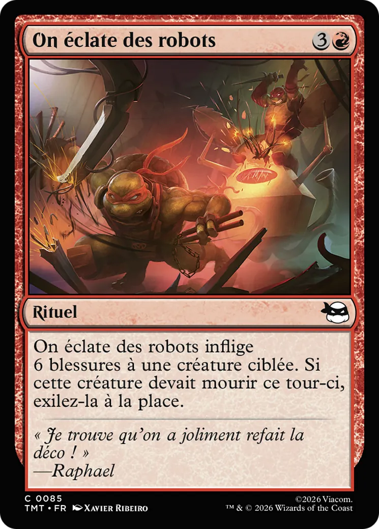 On éclate des robots — Teenage Mutant Ninja Turtles — Magic: The Gathering