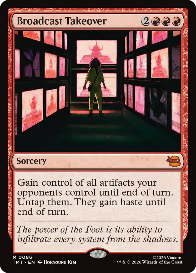 Broadcast Takeover — Teenage Mutant Ninja Turtles — Magic: The Gathering
