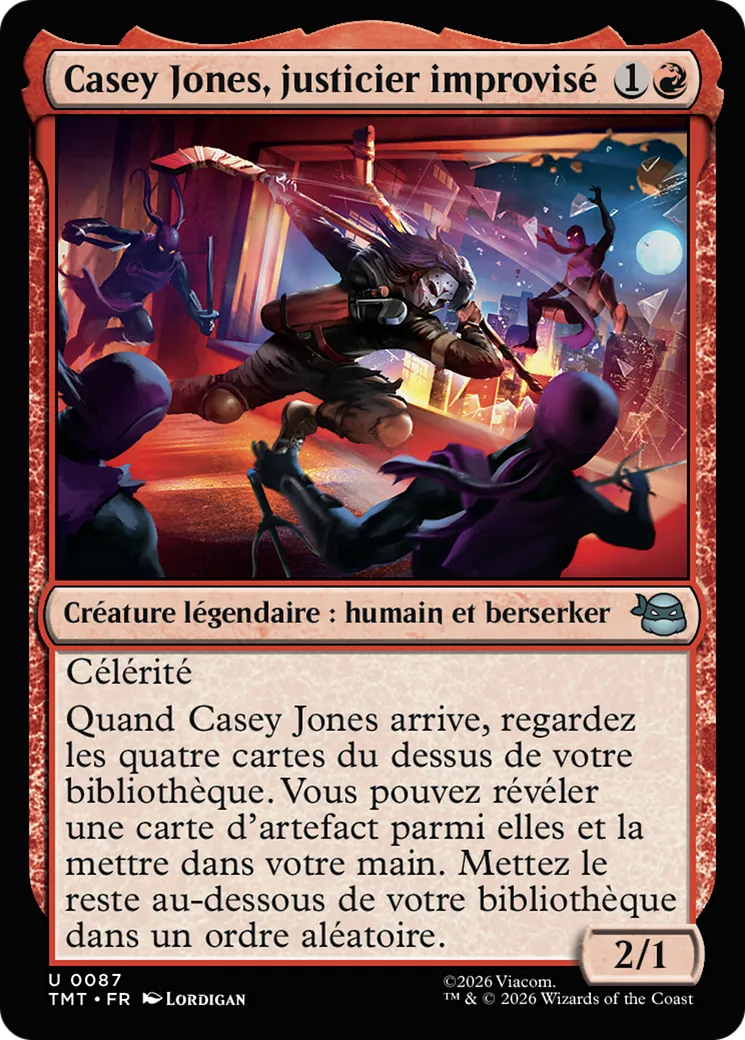 Casey Jones, justicier improvisé — Teenage Mutant Ninja Turtles — Magic: The Gathering