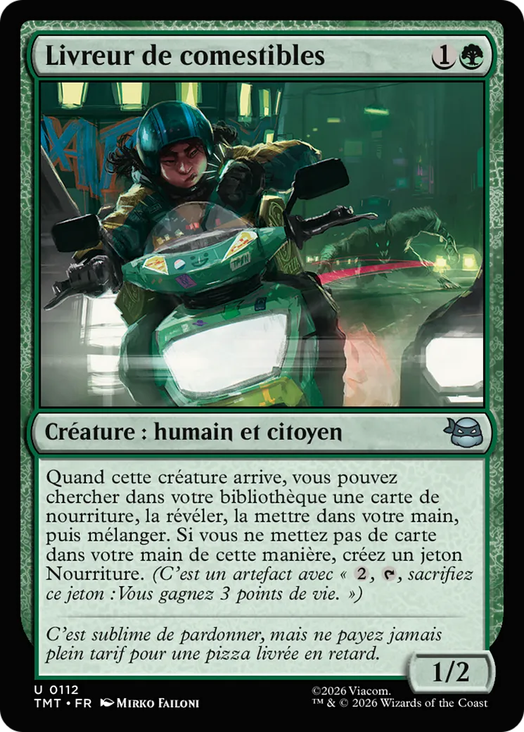 Livreur de comestibles — Teenage Mutant Ninja Turtles — Magic: The Gathering