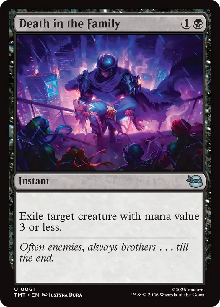 Un deuil dans la famille — Teenage Mutant Ninja Turtles — Magic: The Gathering