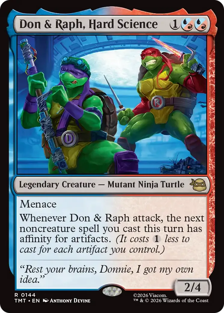 Don et Raph, science dure — Teenage Mutant Ninja Turtles — Magic: The Gathering