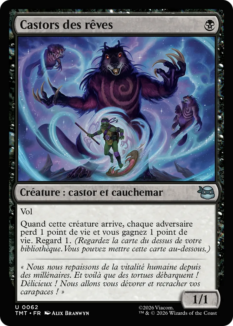 Castors des rêves — Teenage Mutant Ninja Turtles — Magic: The Gathering