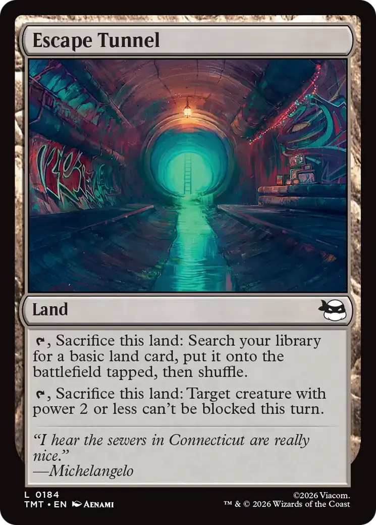 Tunnel d'évasion — Teenage Mutant Ninja Turtles — Magic: The Gathering