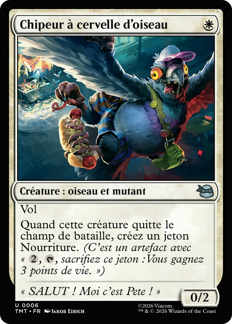 Chipeur à cervelle d'oiseau — Teenage Mutant Ninja Turtles — Magic: The Gathering