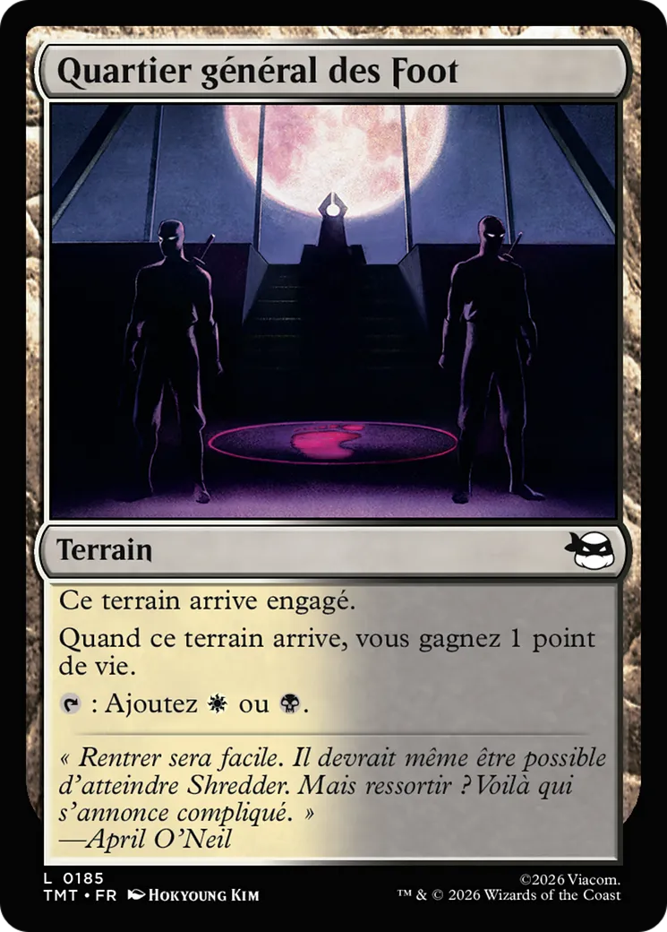 Quartier général des Foot — Teenage Mutant Ninja Turtles — Magic: The Gathering