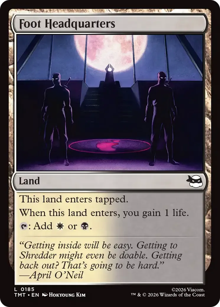 Quartier général des Foot — Teenage Mutant Ninja Turtles — Magic: The Gathering