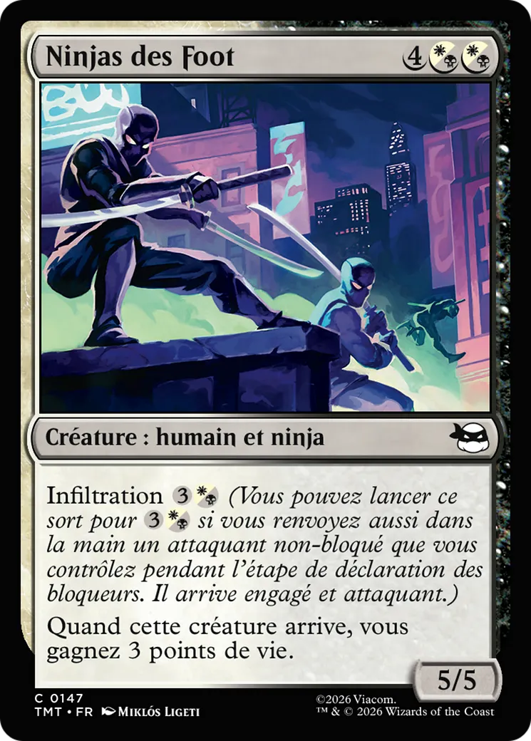 Ninjas des Foot — Teenage Mutant Ninja Turtles — Magic: The Gathering