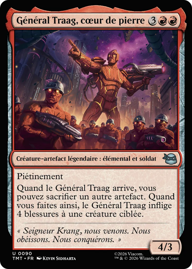 Général Traag, cœur de pierre — Teenage Mutant Ninja Turtles — Magic: The Gathering