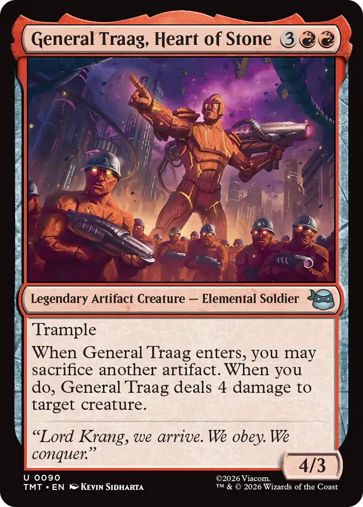 General Traag, Heart of Stone from Teenage Mutant Ninja Turtles - Magic: The Gathering