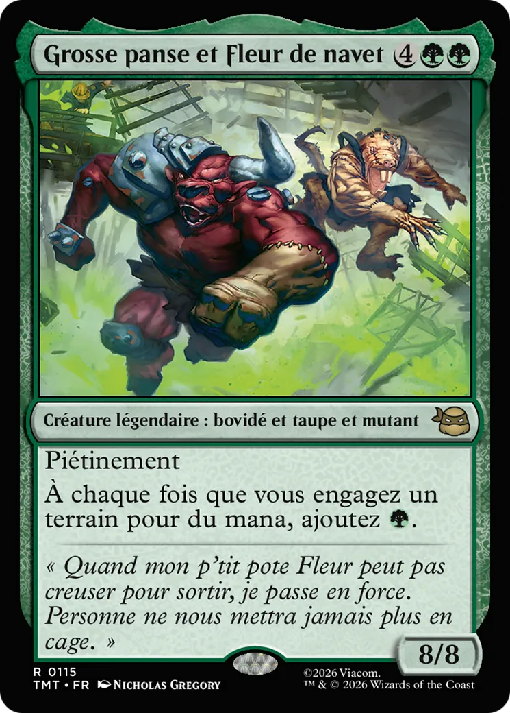 Grosse panse et Fleur de navet — Teenage Mutant Ninja Turtles — Magic: The Gathering