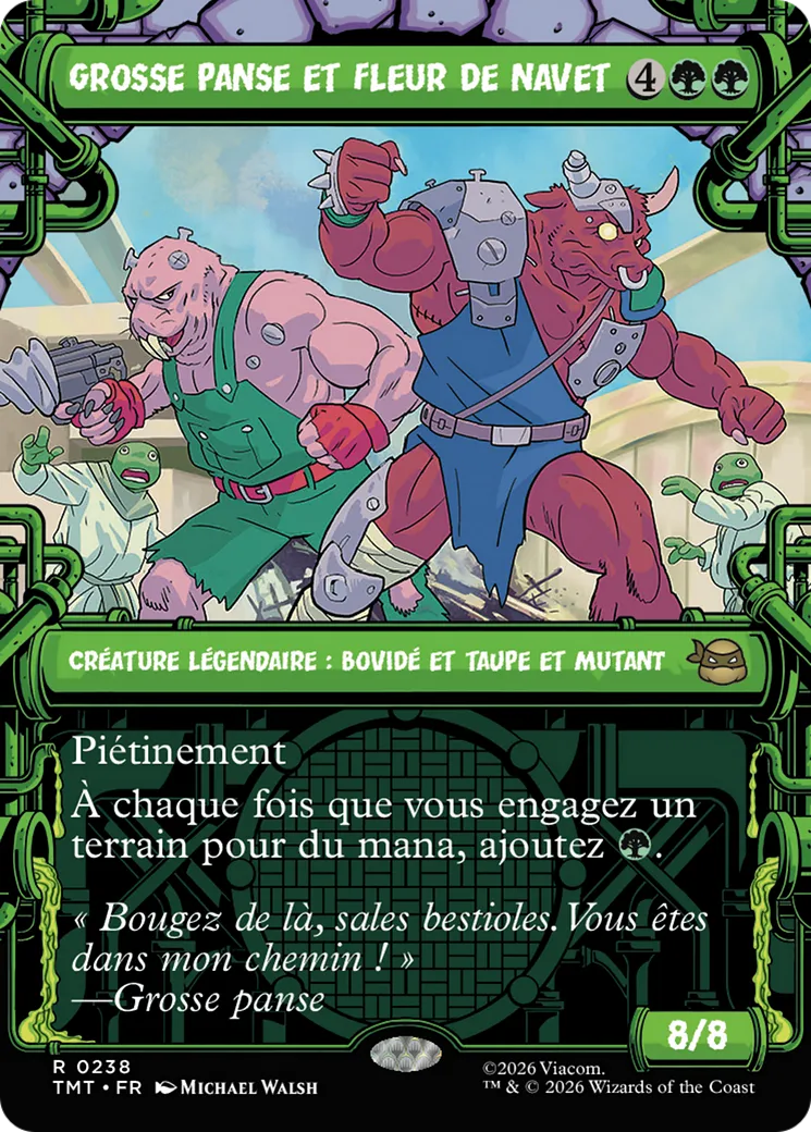 Grosse panse et Fleur de navet — Teenage Mutant Ninja Turtles — Magic: The Gathering