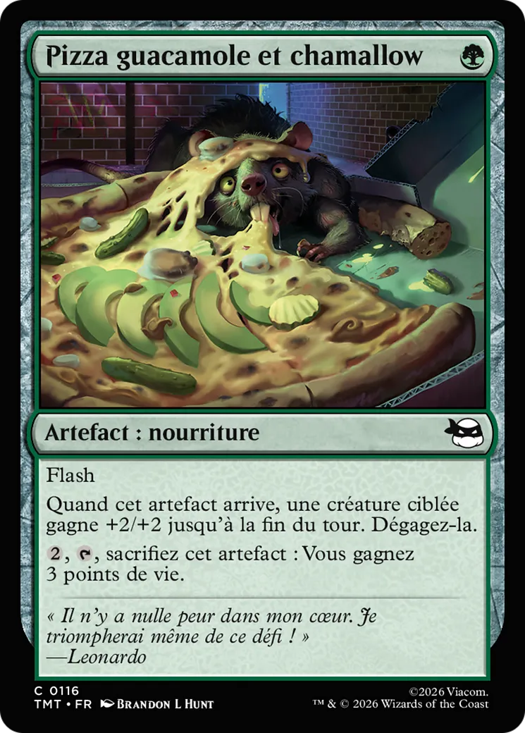 Pizza guacamole et chamallow — Teenage Mutant Ninja Turtles — Magic: The Gathering