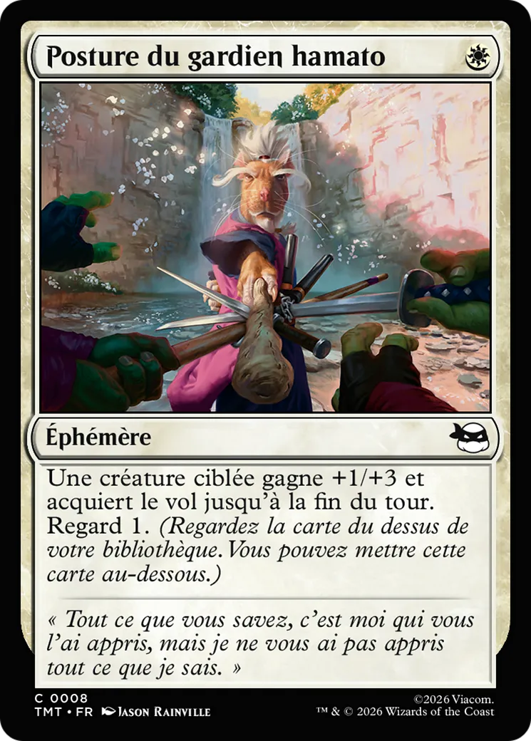 Posture du gardien hamato — Teenage Mutant Ninja Turtles — Magic: The Gathering