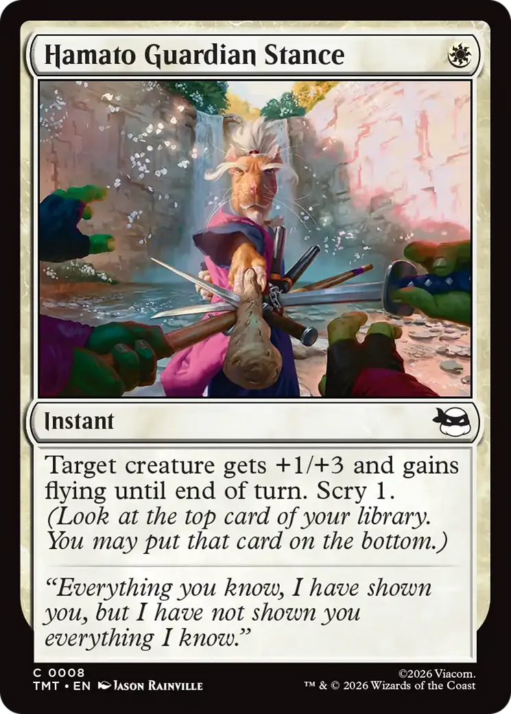 Posture du gardien hamato — Teenage Mutant Ninja Turtles — Magic: The Gathering