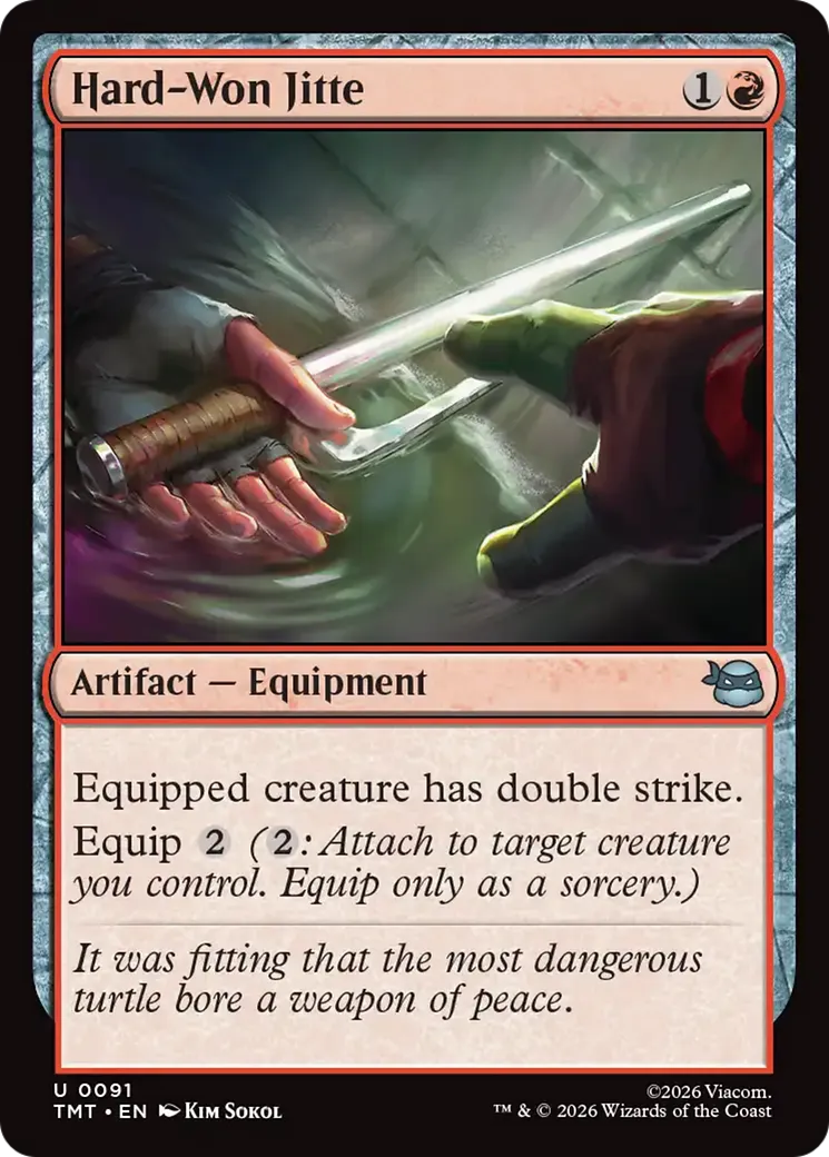 Jitte durement gagné — Teenage Mutant Ninja Turtles — Magic: The Gathering