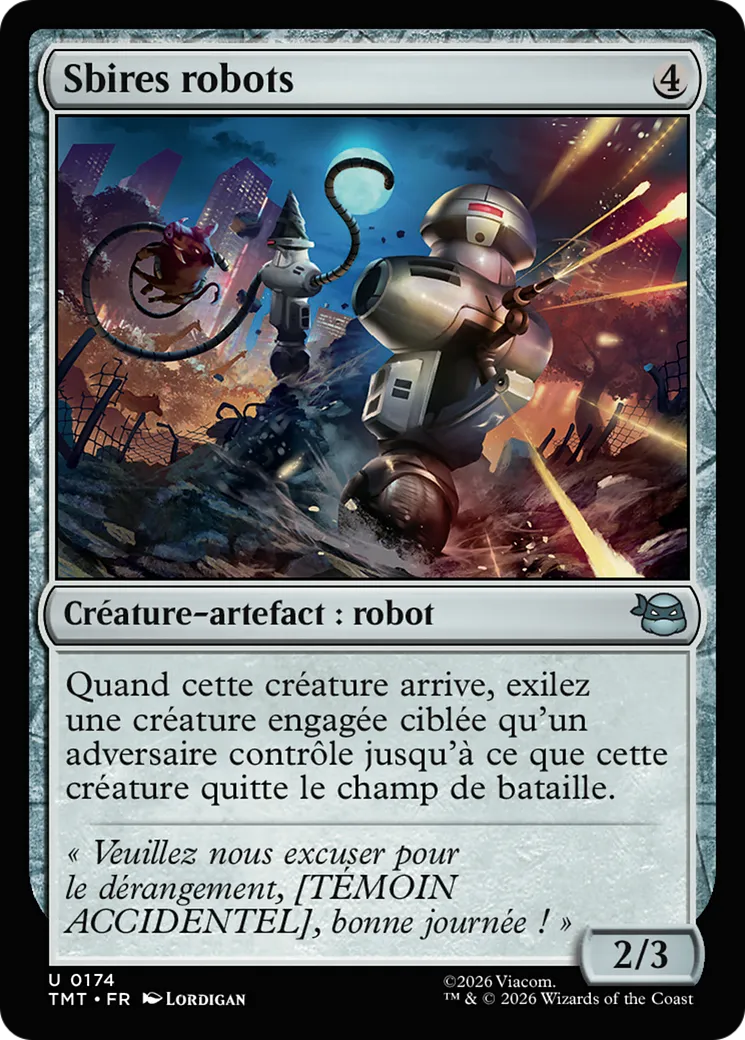 Sbires robots — Teenage Mutant Ninja Turtles — Magic: The Gathering