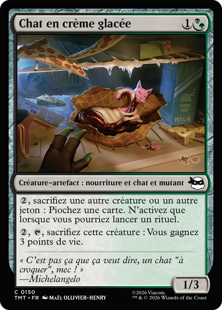 Chat en crème glacée — Teenage Mutant Ninja Turtles — Magic: The Gathering