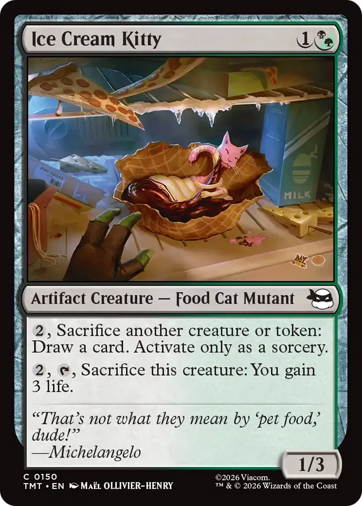 Chat en crème glacée — Teenage Mutant Ninja Turtles — Magic: The Gathering