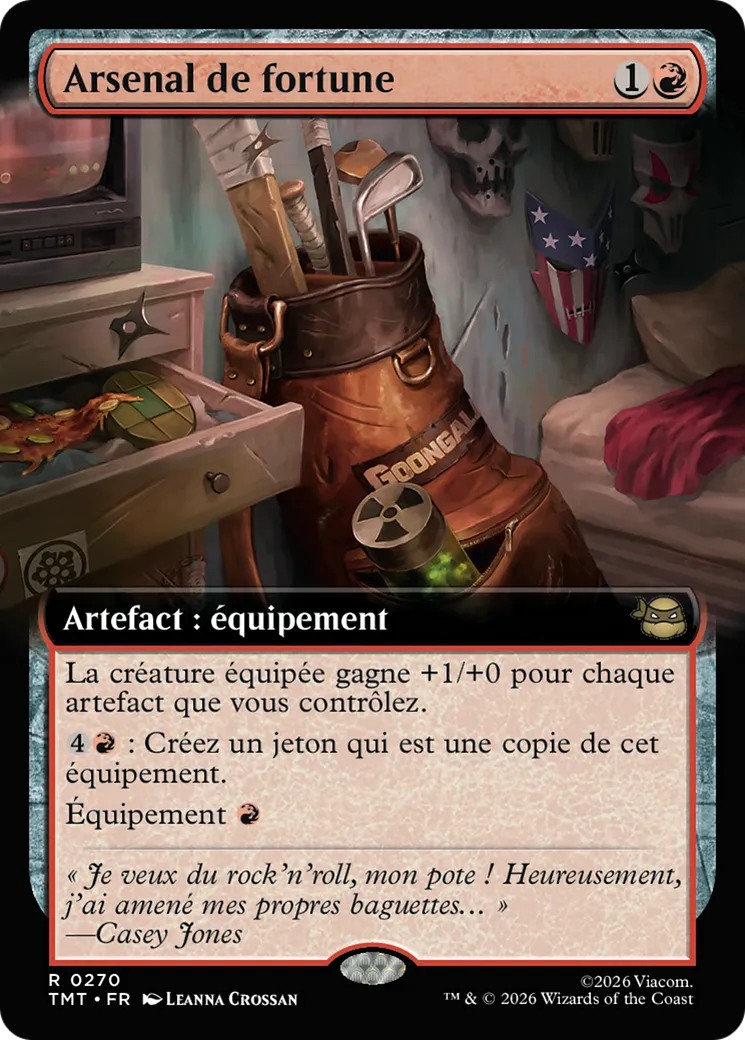 Arsenal de fortune — Teenage Mutant Ninja Turtles — Magic: The Gathering
