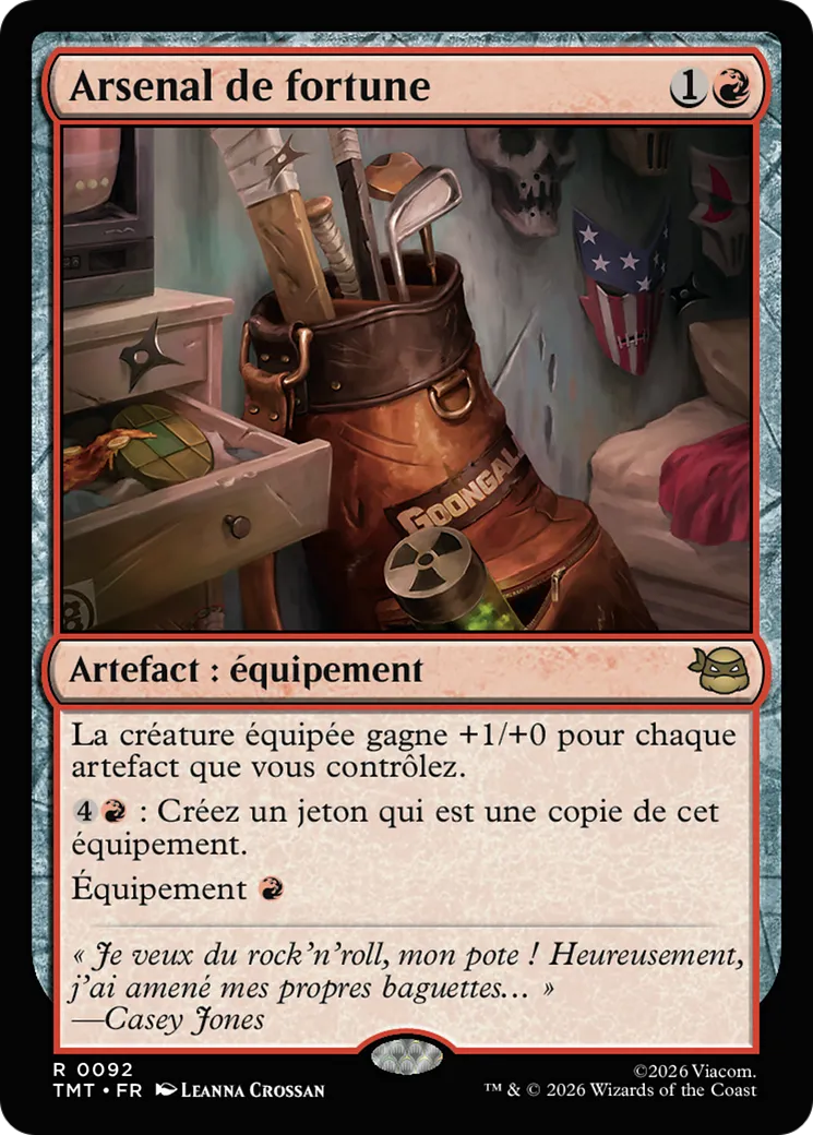 Arsenal de fortune — Teenage Mutant Ninja Turtles — Magic: The Gathering