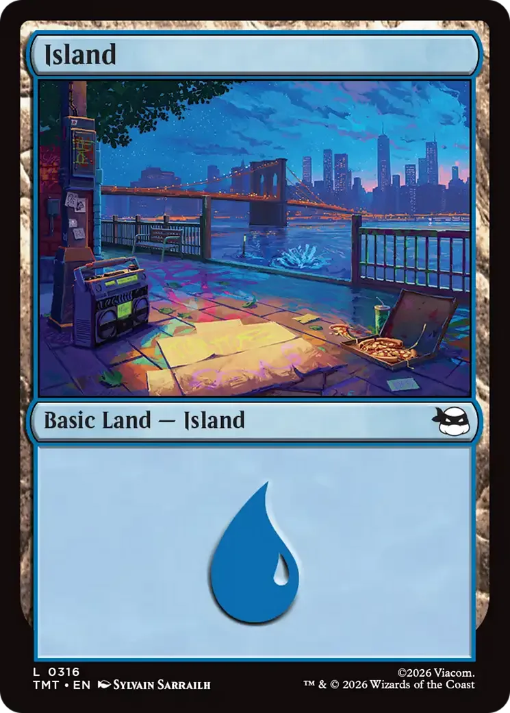 Island — Teenage Mutant Ninja Turtles — Magic: The Gathering