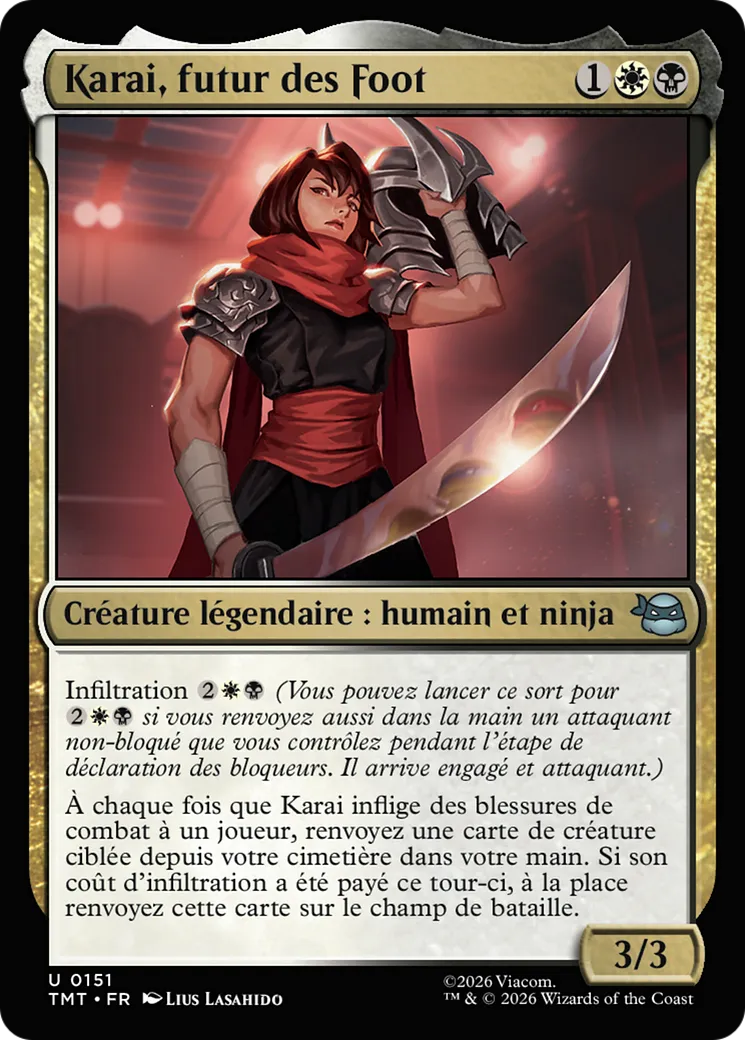 Karai, futur des Foot — Teenage Mutant Ninja Turtles — Magic: The Gathering