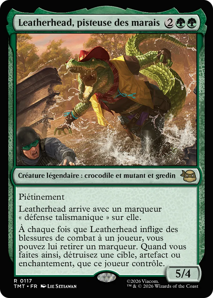 Leatherhead, pisteuse des marais — Teenage Mutant Ninja Turtles — Magic: The Gathering