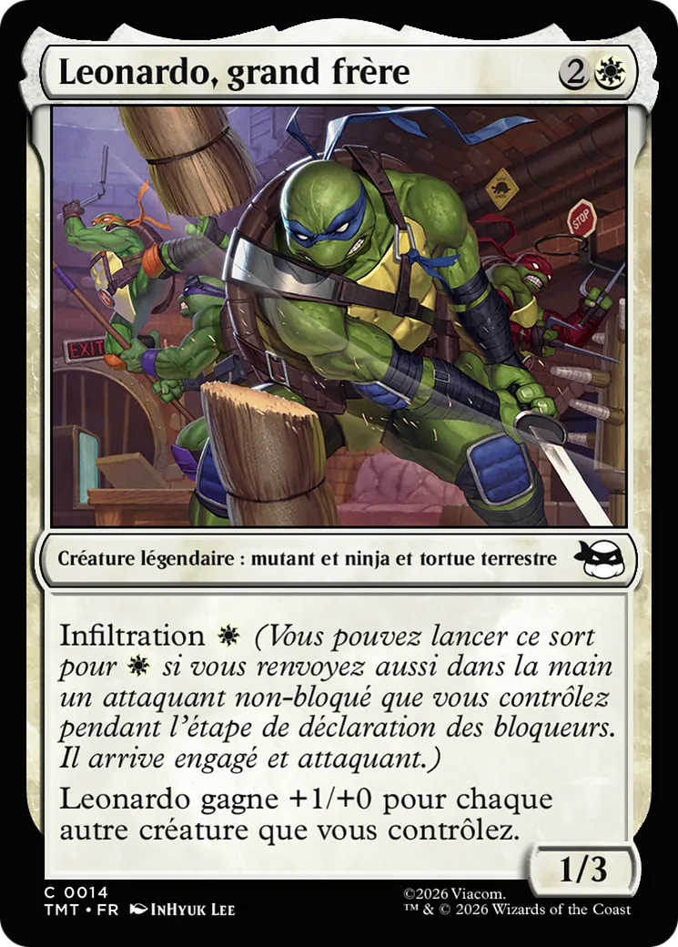 Leonardo, grand frère — Teenage Mutant Ninja Turtles — Magic: The Gathering