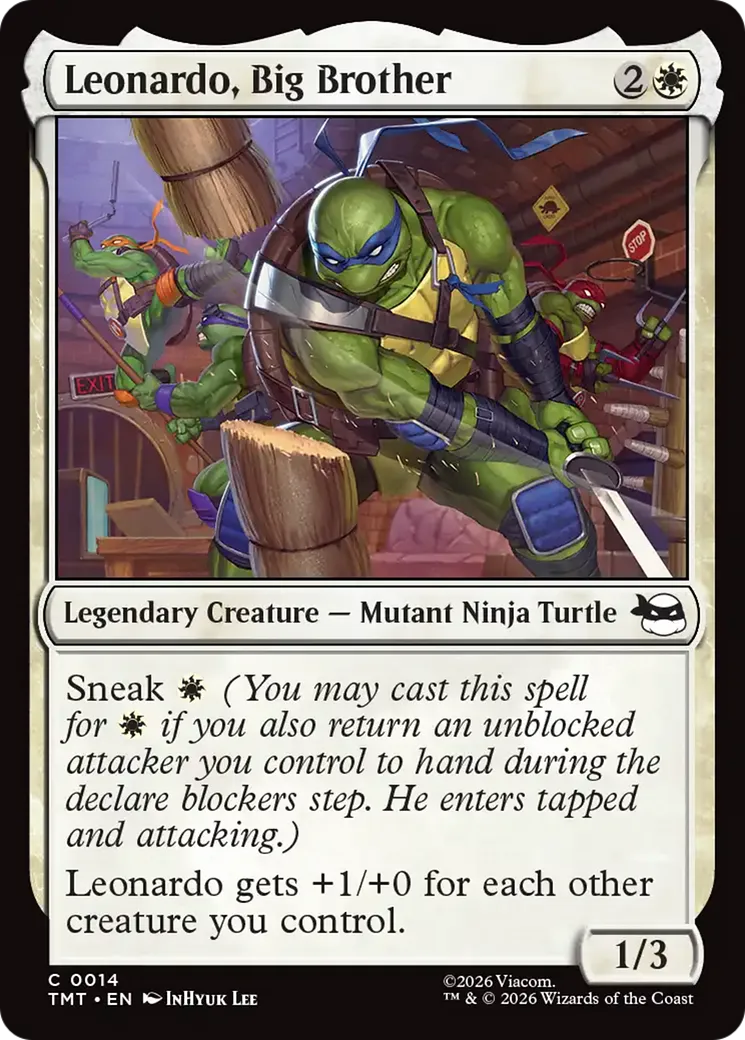 Leonardo, Big Brother — Teenage Mutant Ninja Turtles — Magic: The Gathering