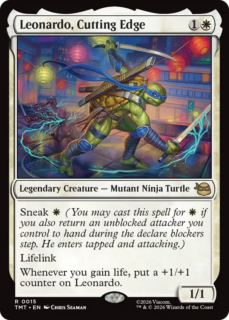 Leonardo, Cutting Edge — Teenage Mutant Ninja Turtles — Magic: The Gathering