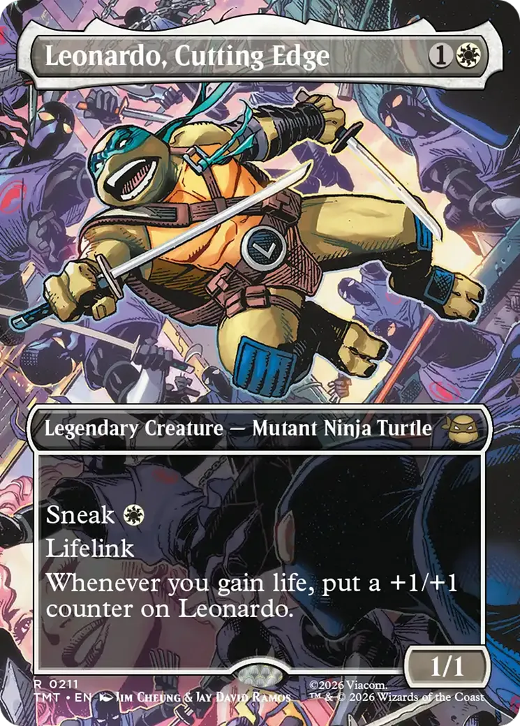 Leonardo, Cutting Edge — Teenage Mutant Ninja Turtles — Magic: The Gathering