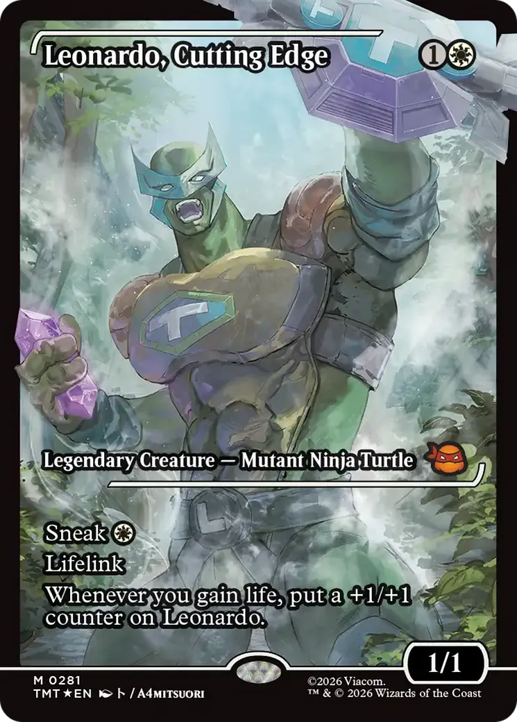 Leonardo, Cutting Edge — Teenage Mutant Ninja Turtles — Magic: The Gathering
