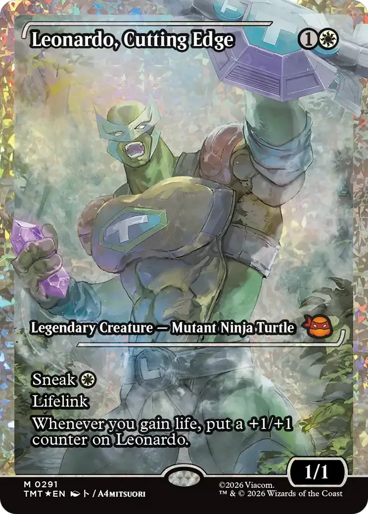 Leonardo, Cutting Edge — Teenage Mutant Ninja Turtles — Magic: The Gathering
