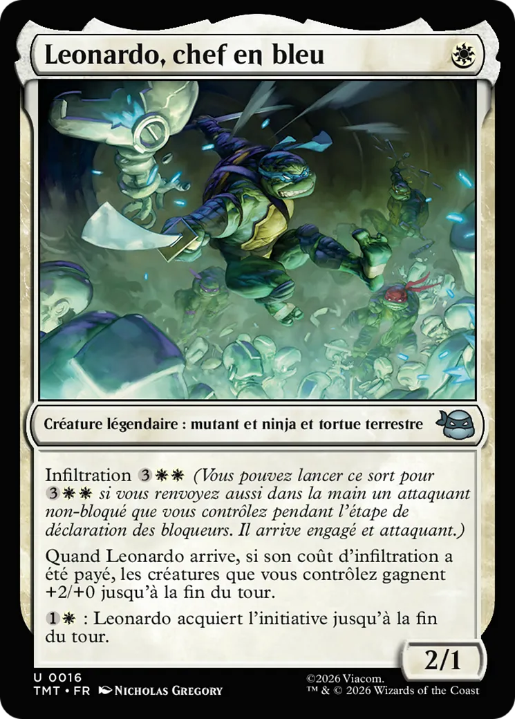 Leonardo, chef en bleu — Teenage Mutant Ninja Turtles — Magic: The Gathering