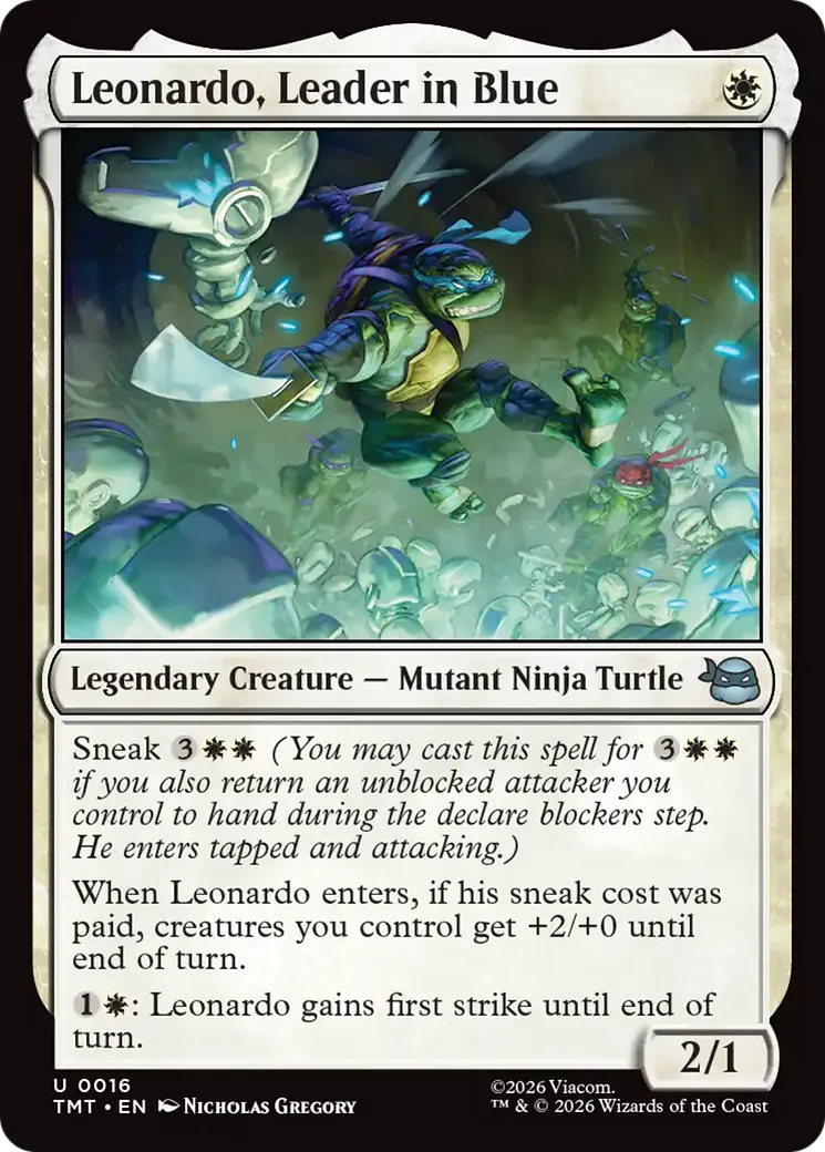 Leonardo, chef en bleu — Teenage Mutant Ninja Turtles — Magic: The Gathering