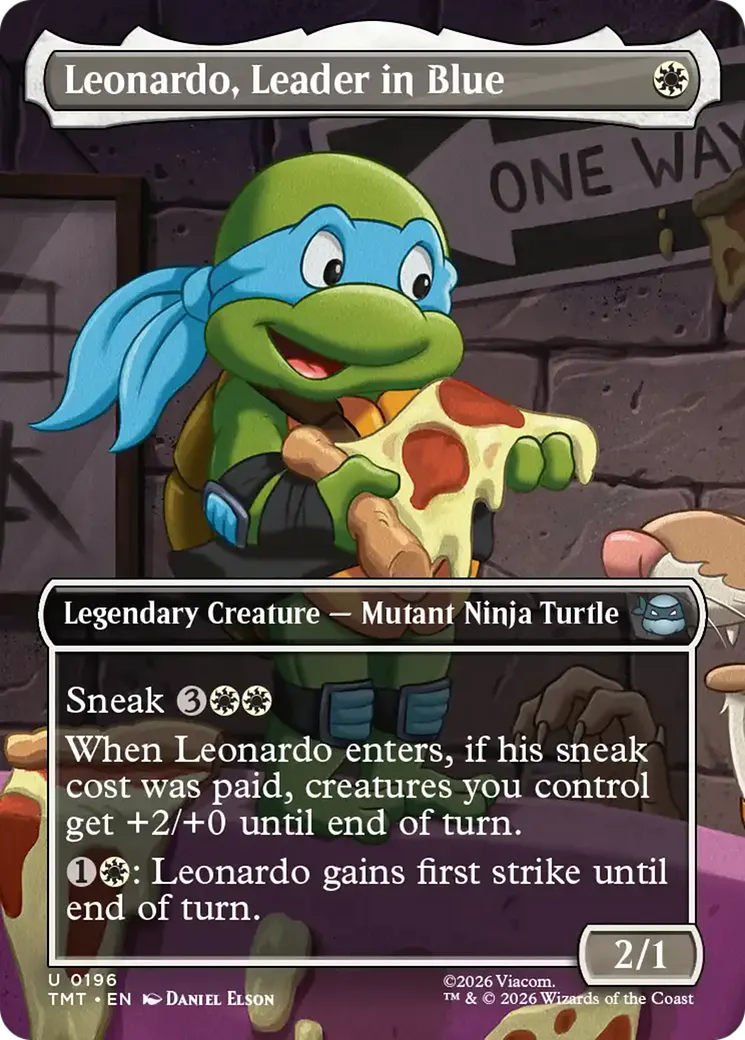 Leonardo, Leader in Blue — Teenage Mutant Ninja Turtles — Magic: The Gathering