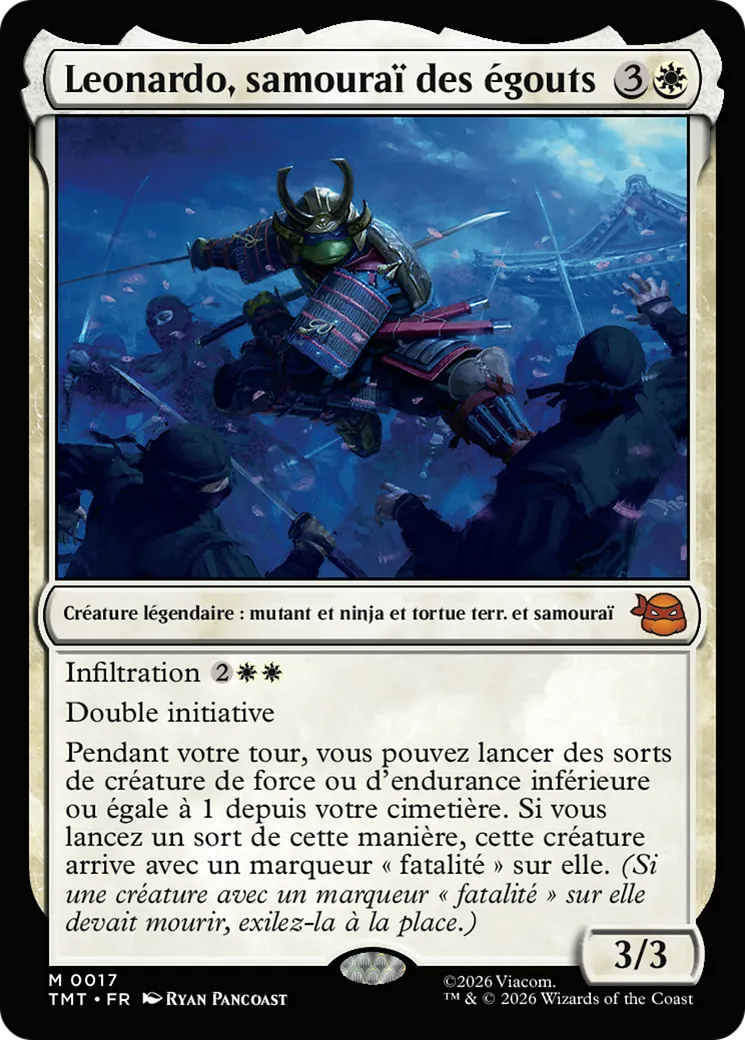 Leonardo, samouraï des égouts — Teenage Mutant Ninja Turtles — Magic: The Gathering