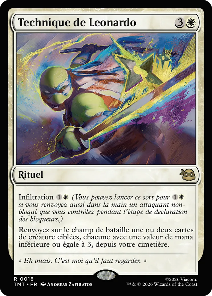 Technique de Leonardo — Teenage Mutant Ninja Turtles — Magic: The Gathering