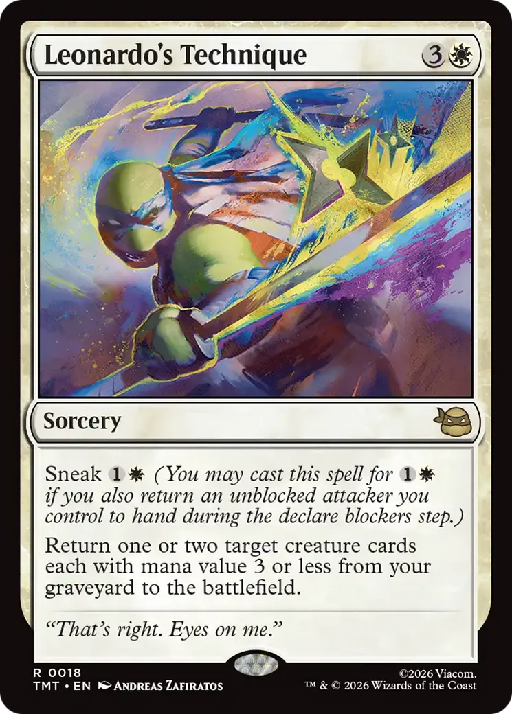 Leonardo's Technique — Teenage Mutant Ninja Turtles — Magic: The Gathering