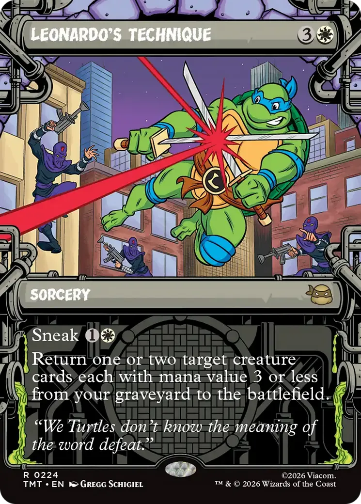 Leonardo's Technique — Teenage Mutant Ninja Turtles — Magic: The Gathering