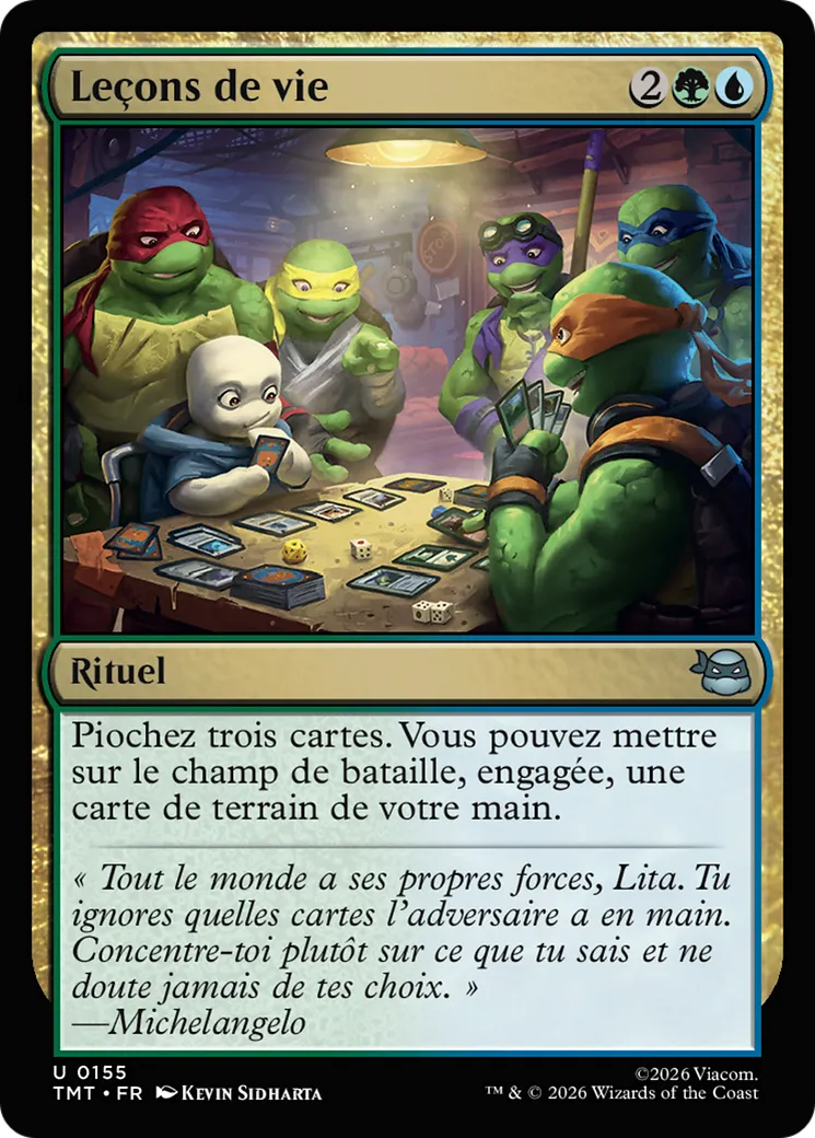 Leçons de vie — Teenage Mutant Ninja Turtles — Magic: The Gathering