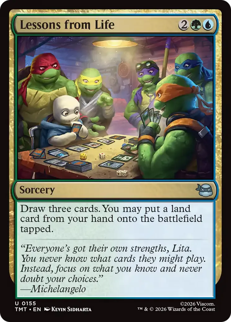 Lessons from Life — Teenage Mutant Ninja Turtles — Magic: The Gathering